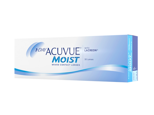 Lentes de Contacto 1 Day Acuvue Moist para Miopía e Hipermetropía