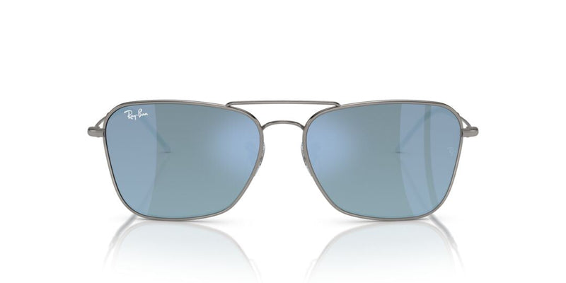 Lente Solar Ray Ban RBR0102S Caravan Reverse Plata