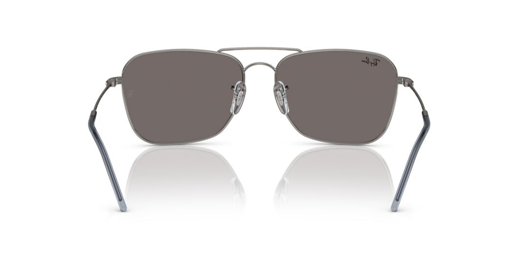 Lente Solar Ray Ban RBR0102S Caravan Reverse Plata