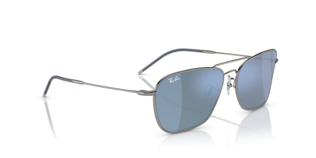 Lente Solar Ray Ban RBR0102S Caravan Reverse Plata