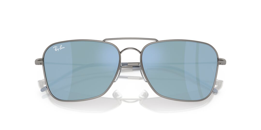 Lente Solar Ray Ban RBR0102S Caravan Reverse Plata