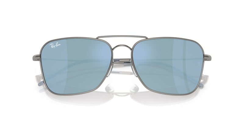 Lente Solar Ray Ban RBR0102S Caravan Reverse Plata